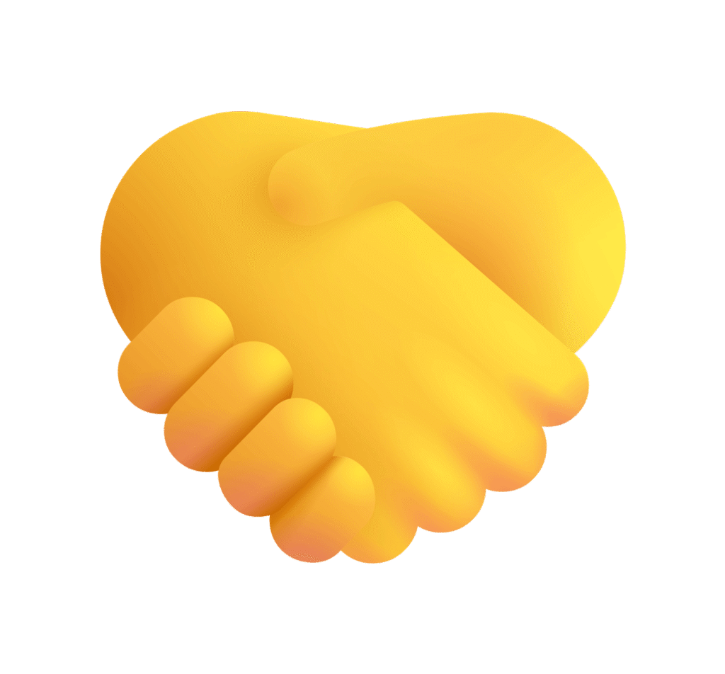 Emoji de apertos de mãos em forma de coração